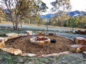 Fire Pit and Yarning Circle at Rocky Hall Preschool